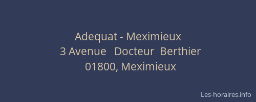 Adequat - Meximieux