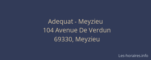 Adequat - Meyzieu
