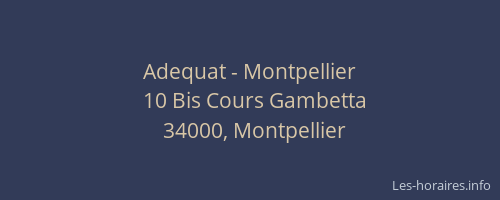 Adequat - Montpellier