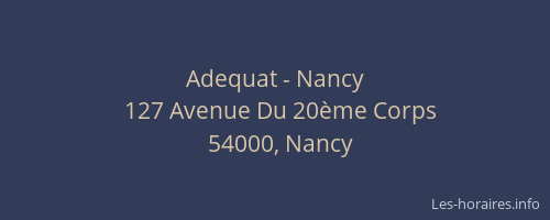 Adequat - Nancy