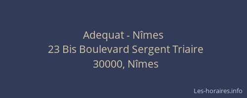 Adequat - Nîmes