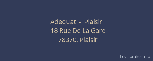 Adequat  -  Plaisir
