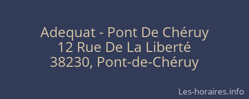 Adequat - Pont De Chéruy