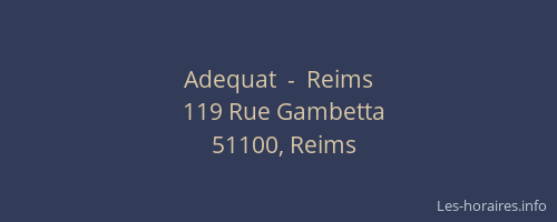 Adequat  -  Reims