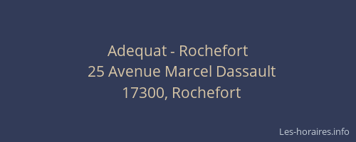 Adequat - Rochefort