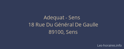Adequat - Sens