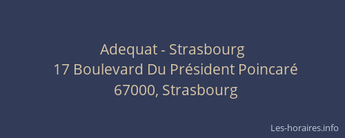 Adequat - Strasbourg