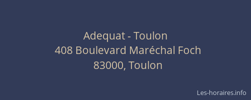 Adequat - Toulon