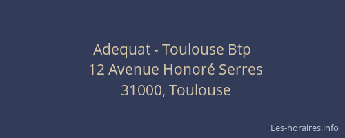 Adequat - Toulouse Btp