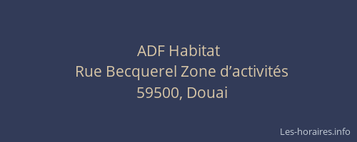 ADF Habitat