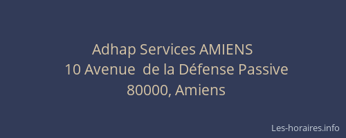 Adhap Services AMIENS