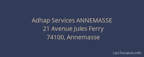 Adhap Services ANNEMASSE