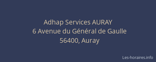 Adhap Services AURAY