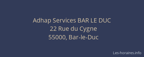 Adhap Services BAR LE DUC