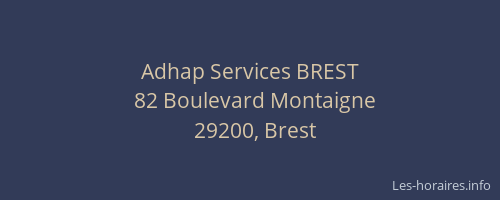 Adhap Services BREST