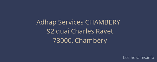 Adhap Services CHAMBERY