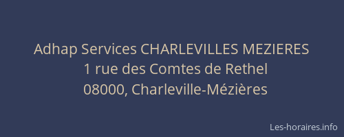 Adhap Services CHARLEVILLES MEZIERES