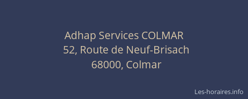 Adhap Services COLMAR