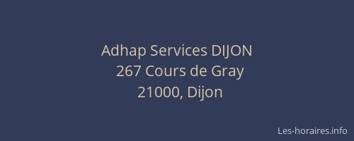 Adhap Services DIJON
