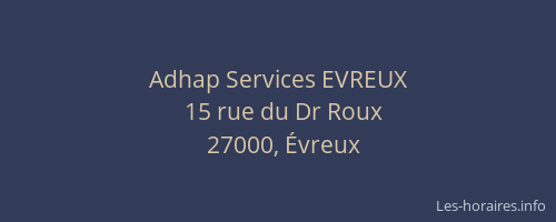 Adhap Services EVREUX