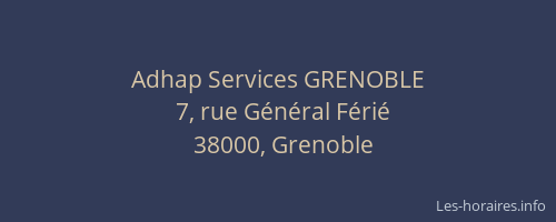 Adhap Services GRENOBLE