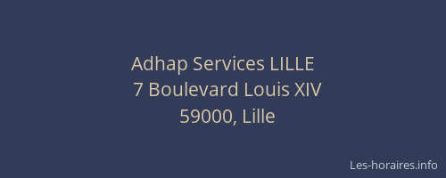 Adhap Services LILLE