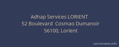 Adhap Services LORIENT