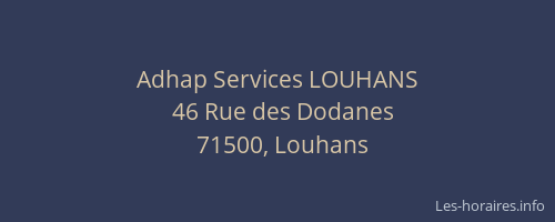 Adhap Services LOUHANS