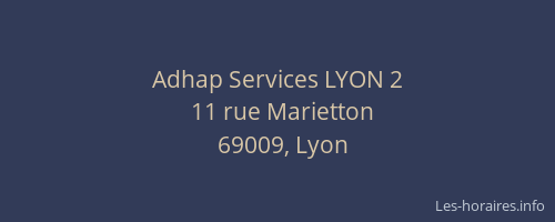 Adhap Services LYON 2