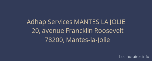 Adhap Services MANTES LA JOLIE