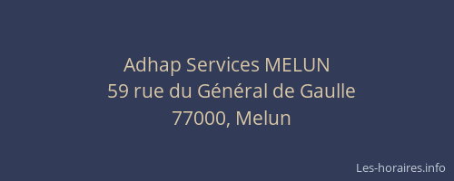 Adhap Services MELUN