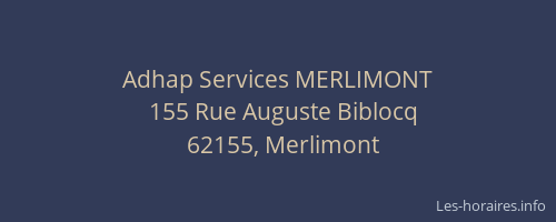 Adhap Services MERLIMONT