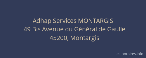 Adhap Services MONTARGIS