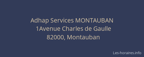 Adhap Services MONTAUBAN