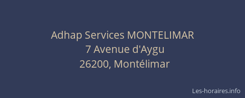 Adhap Services MONTELIMAR