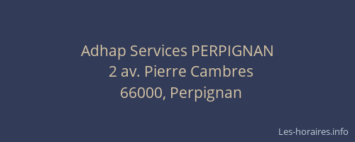 Adhap Services PERPIGNAN