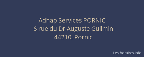 Adhap Services PORNIC