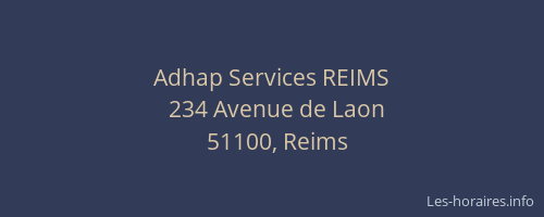Adhap Services REIMS
