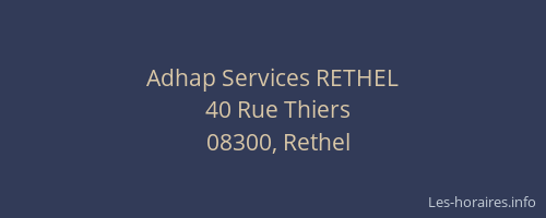 Adhap Services RETHEL