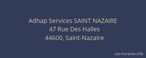 Adhap Services SAINT NAZAIRE