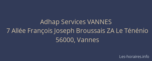 Adhap Services VANNES
