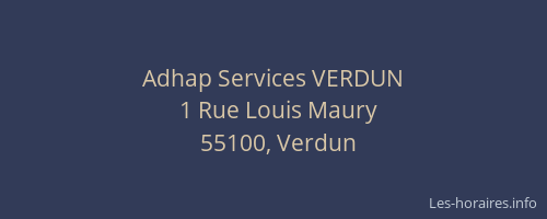 Adhap Services VERDUN