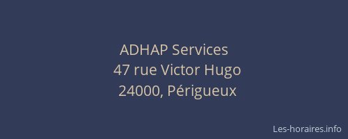 ADHAP Services