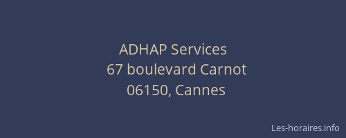 ADHAP Services