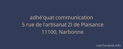 adhé'quat communication