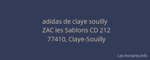 adidas de claye souilly