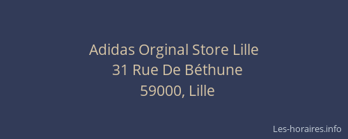 Adidas Orginal Store Lille