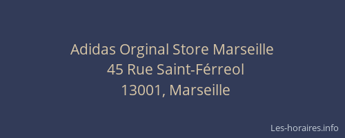 Adidas Orginal Store Marseille