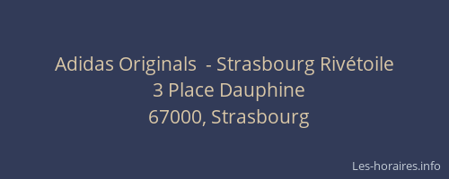 Adidas Originals  - Strasbourg Rivétoile