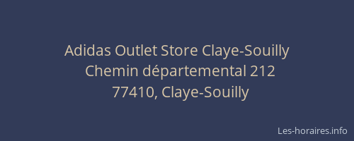 Adidas Outlet Store Claye-Souilly